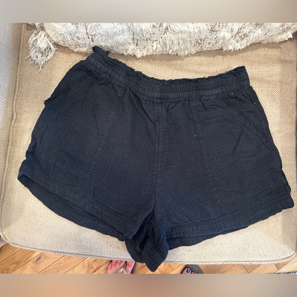 Aerie Charcoal Textured Shorts